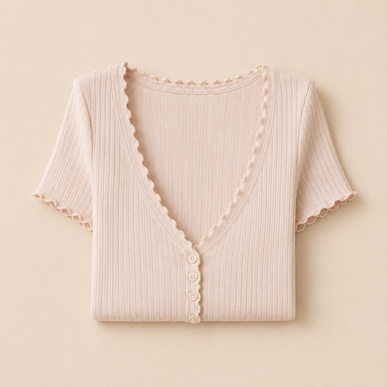 Mila Button Ribbed Dress